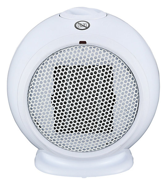Chauffage d'appoint soufflant céramique blanc 500W
