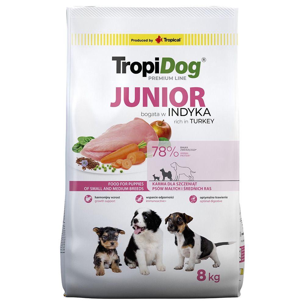 Tropidog Premium Junior Small & Medium Turkey & Rice
