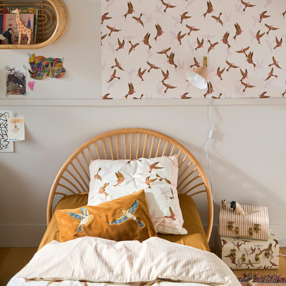Housse de couette coton lavé, Envolée Sauvage