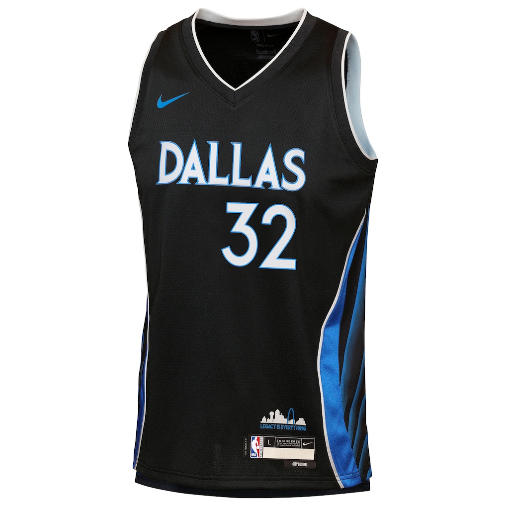 Dallas Mavericks Nike 2025/26 City Edition Swingman Jersey - Black - Cooper Flagg