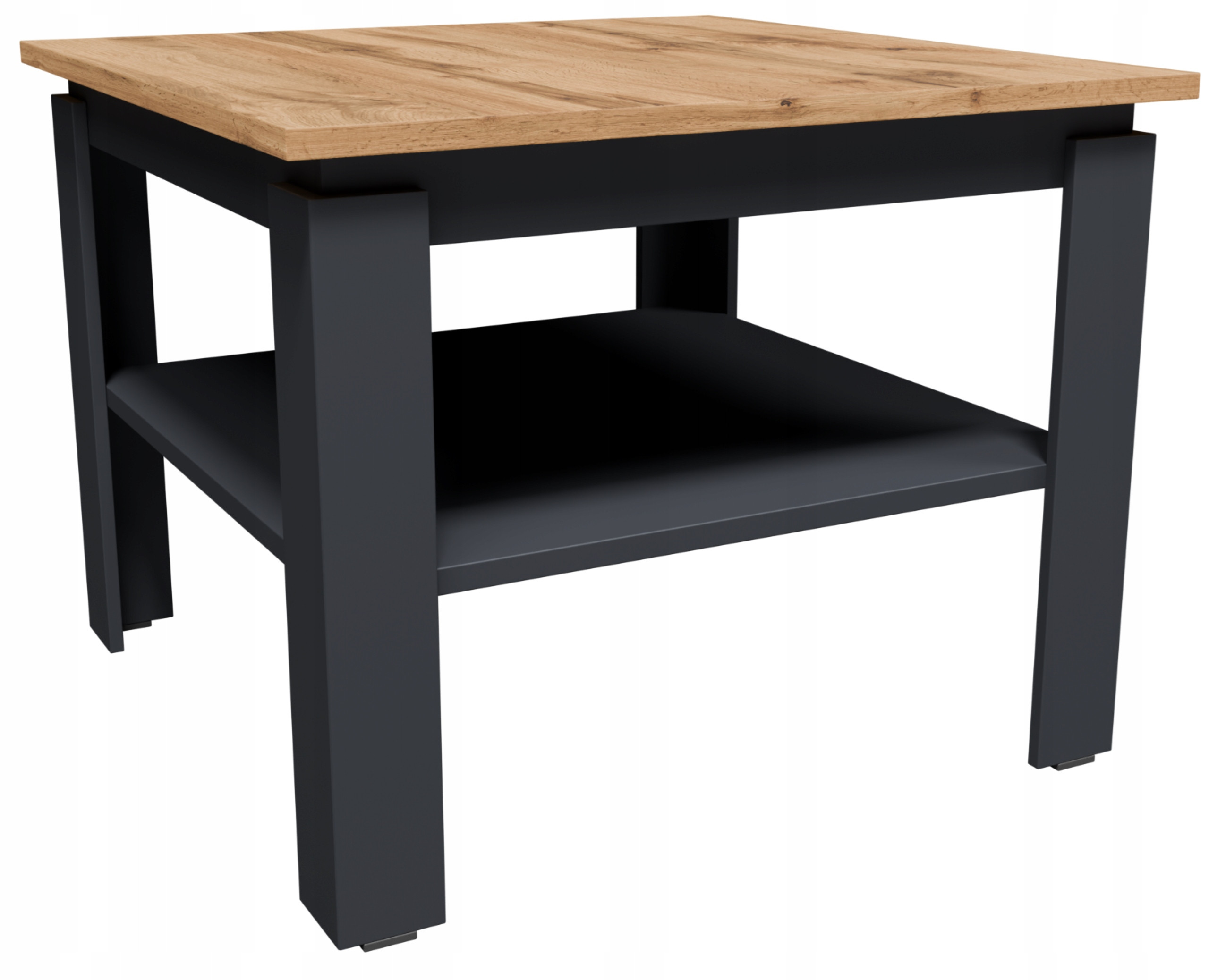 Ława stolik kawowy CR3-STERN 55cm grafit-wotan z półką do salonu biura