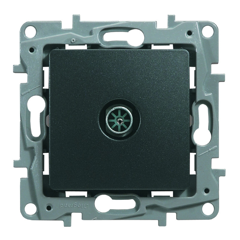 Prise encastrable pour télévision Niloe anthracite LEGRAND
