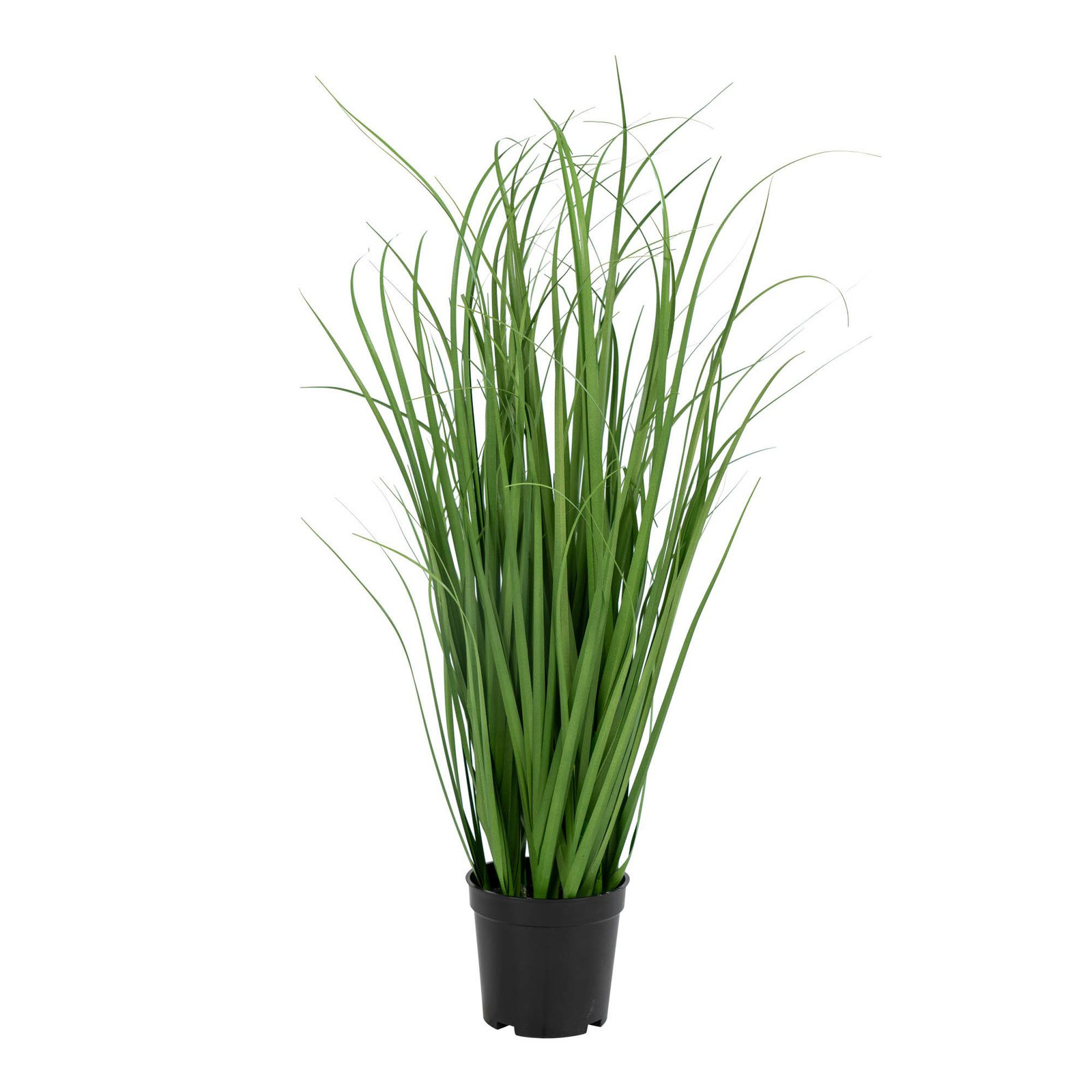 Sztuczna trawa w czarnej donicy 68 cm realistyczne źdźbła