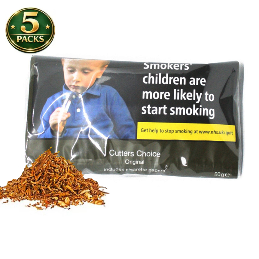 Cutters Choice Original Hand Rolling Tobacco with Papers 50g – Single Pack