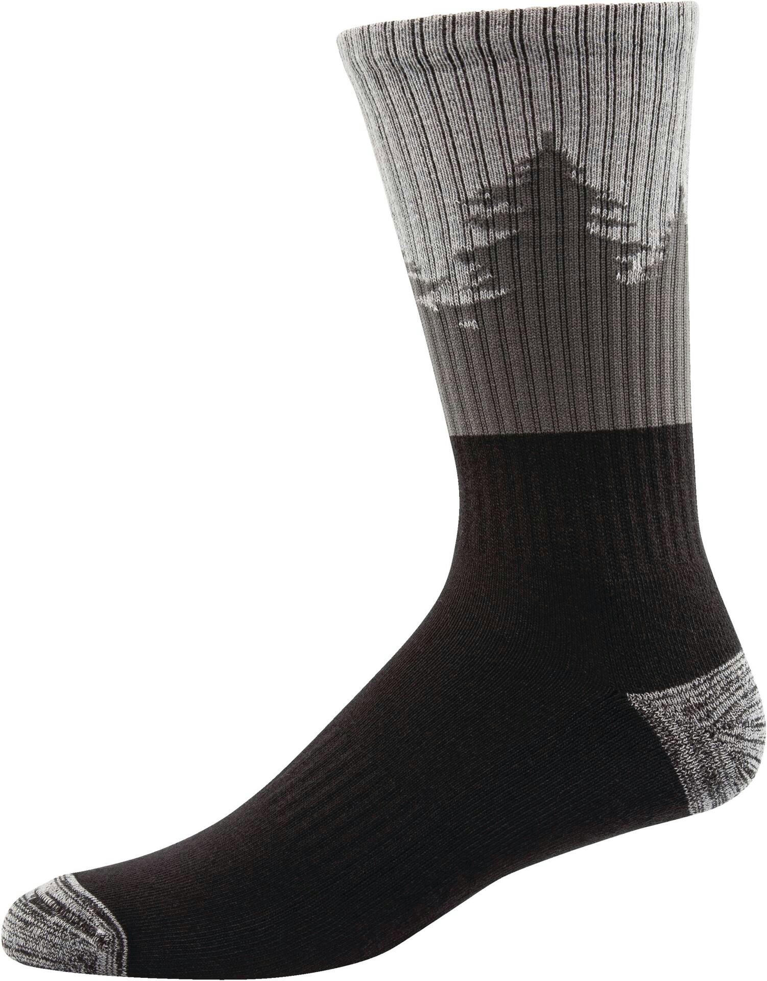 Woods™ Men's Hiking Socks, Black/Grey