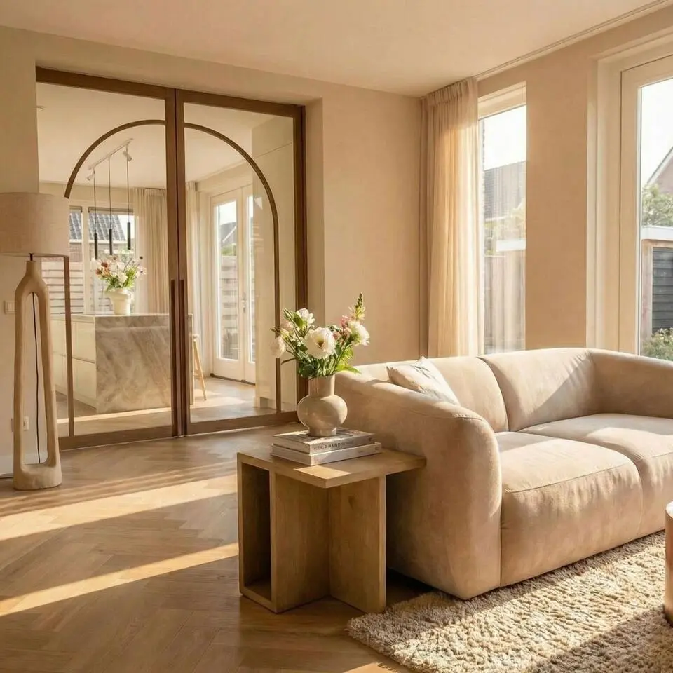 Bijzettafel Naturel Hout - 42x42x45cm - Onni