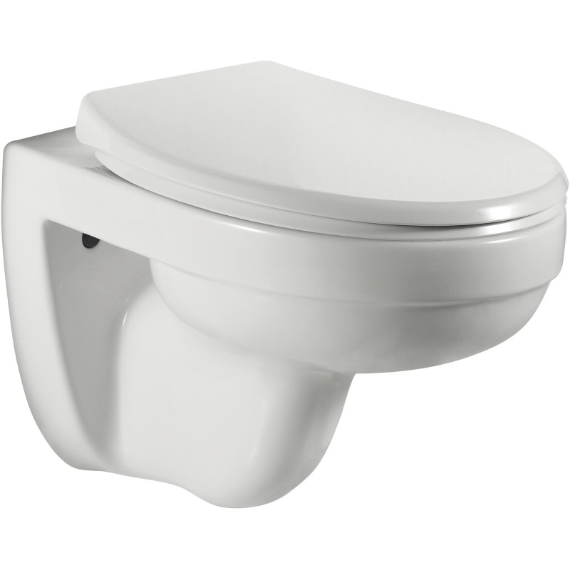Cuvette suspendue Rim First avec abattant soft-close LAFINESS