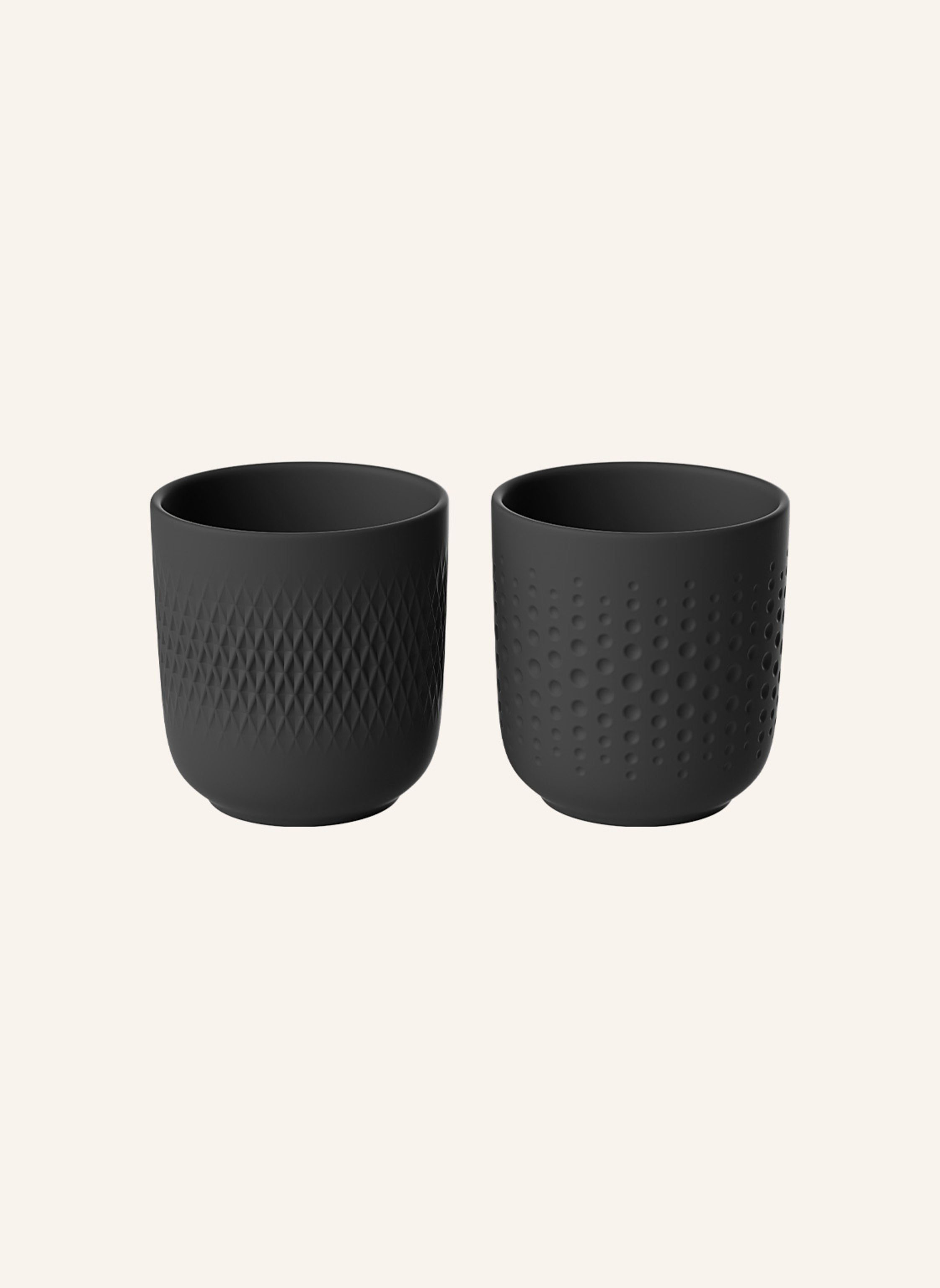Villeroy & Boch Becher Set 2-teilig MANUFACTURE COLLIER NOIR