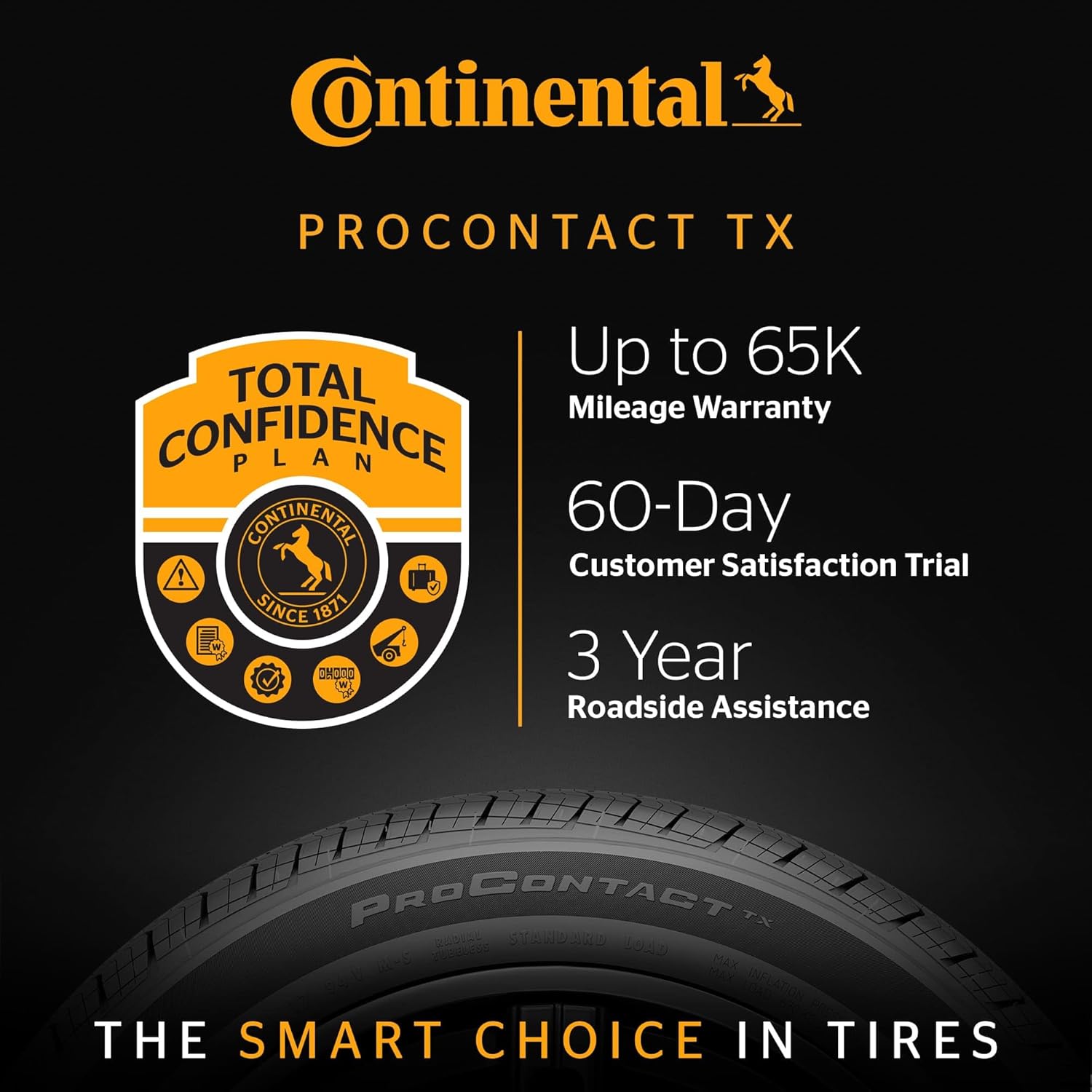 Continental ProContact TX All Season 225/65R17 102H Passenger Tire