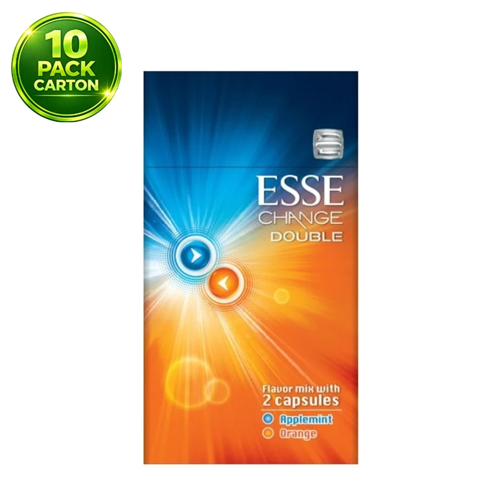 ESSE Change Double Applemint & Orange 20s Cigarettes x 10 Packs /1 Carton