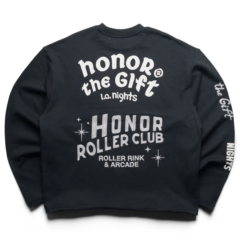 Honor The Gift Mixed Logo Crewneck - Black