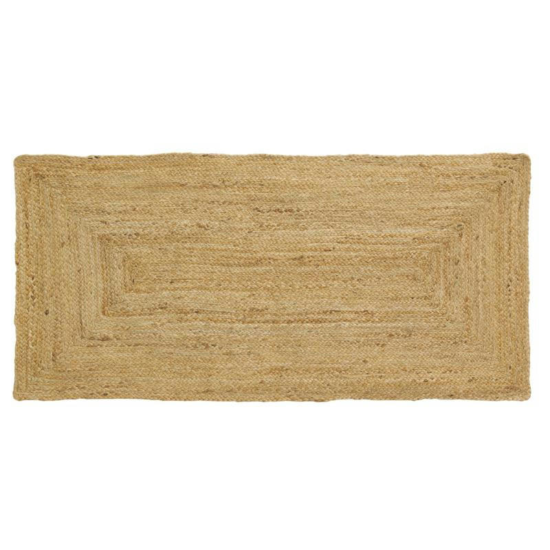 - Tapis en jute naturel tressé 65 x 135 cm