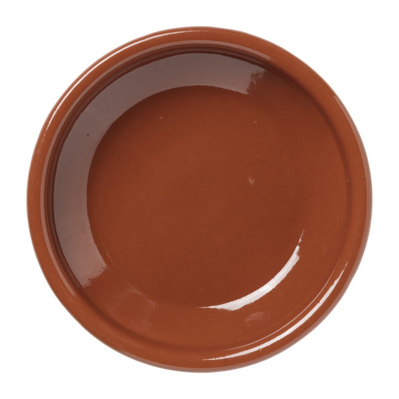 Tapas schaaltje klei - bruin - &Oslash;16 cm