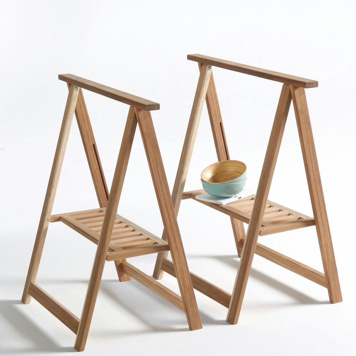 Lot de 2 tréteaux acacia, Julma