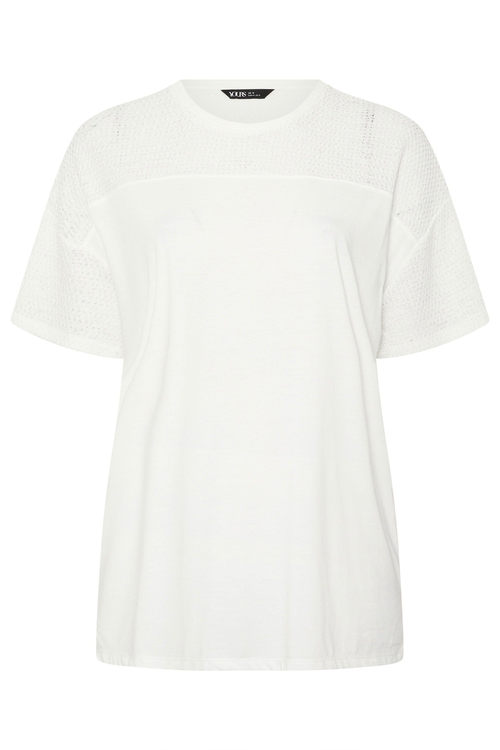 Yours Woven Panel Oversized T-Shirt