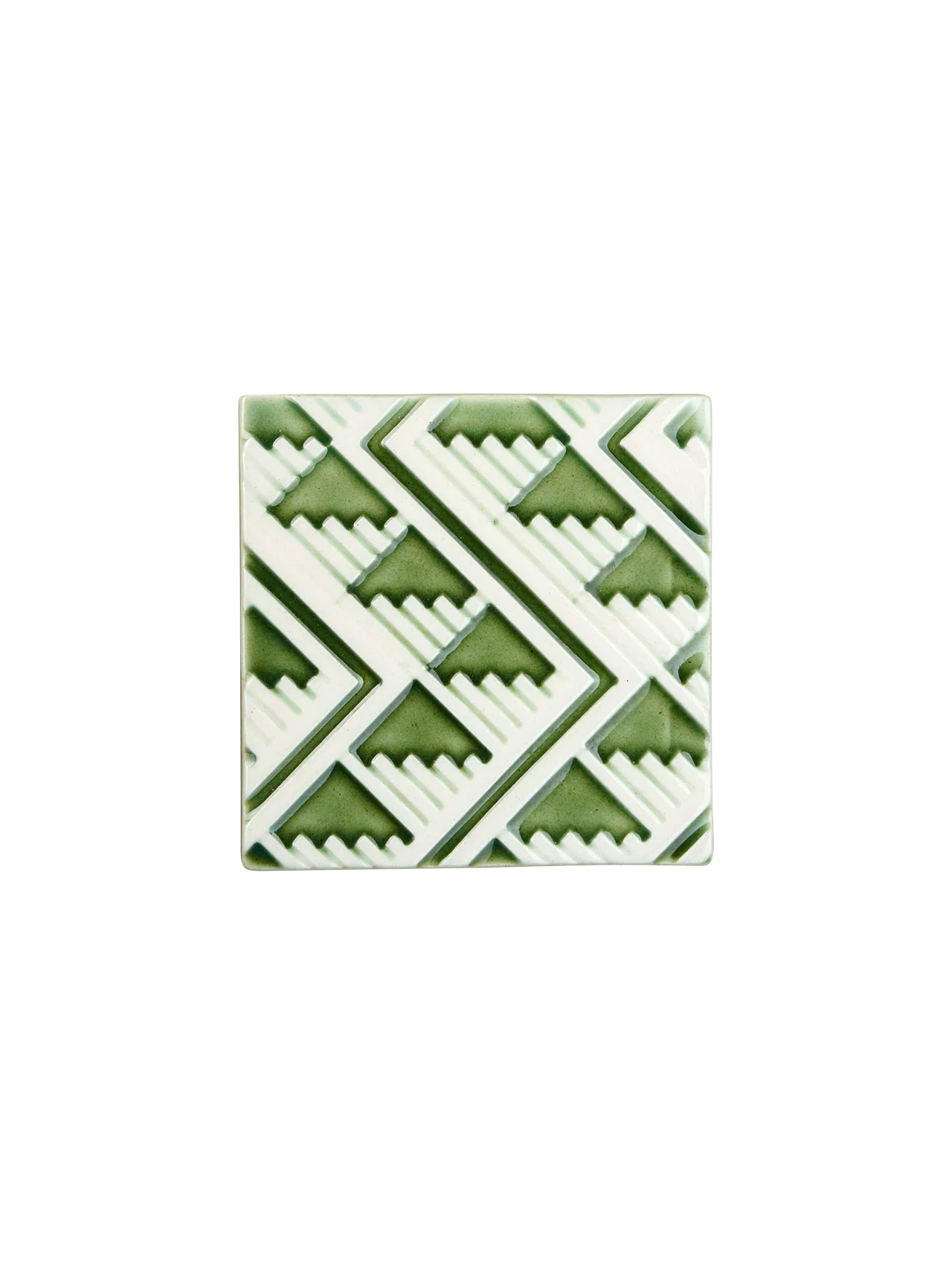 2er set untersetzer, sarape blanco verde