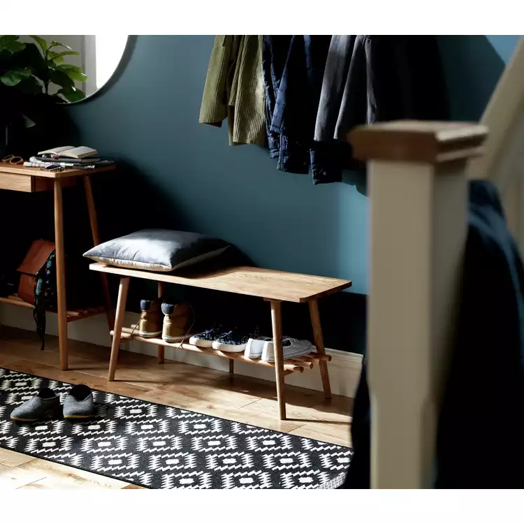 Habitat Swen 1 Shelf Shoe Bench - Oak