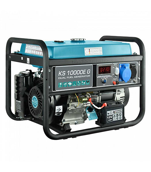 Générateur à essence/gaz 8 kW avec démarrage électrique - Könner et Söhnen KS 10000E G