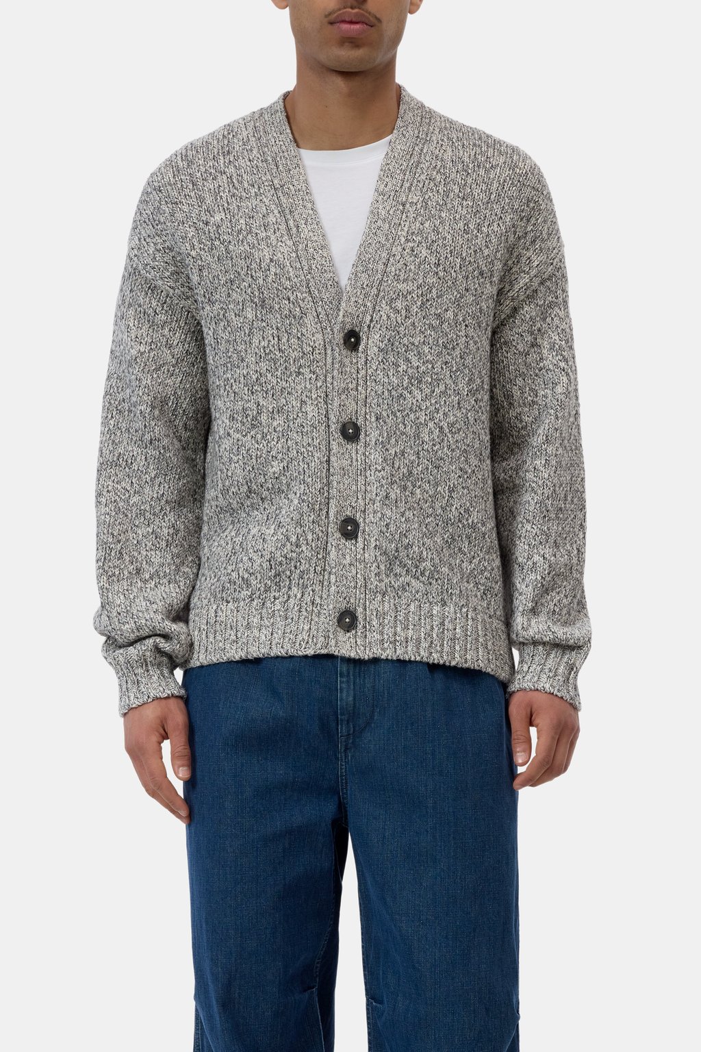 Mouliné-Strickjacke