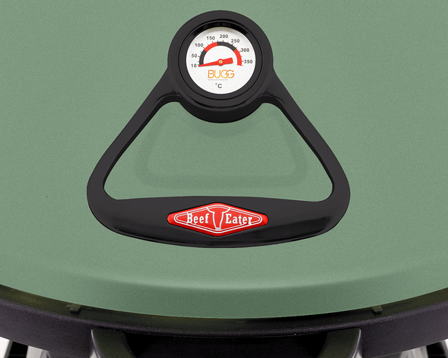 BeefEater BUGG 2 burner BBQ with Trolley - Eucalyptus Green