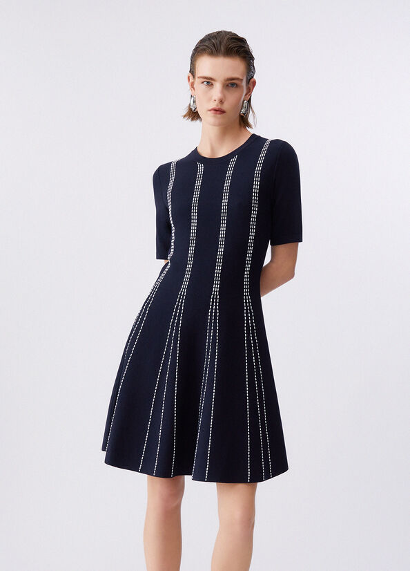 Abito corto in maglia