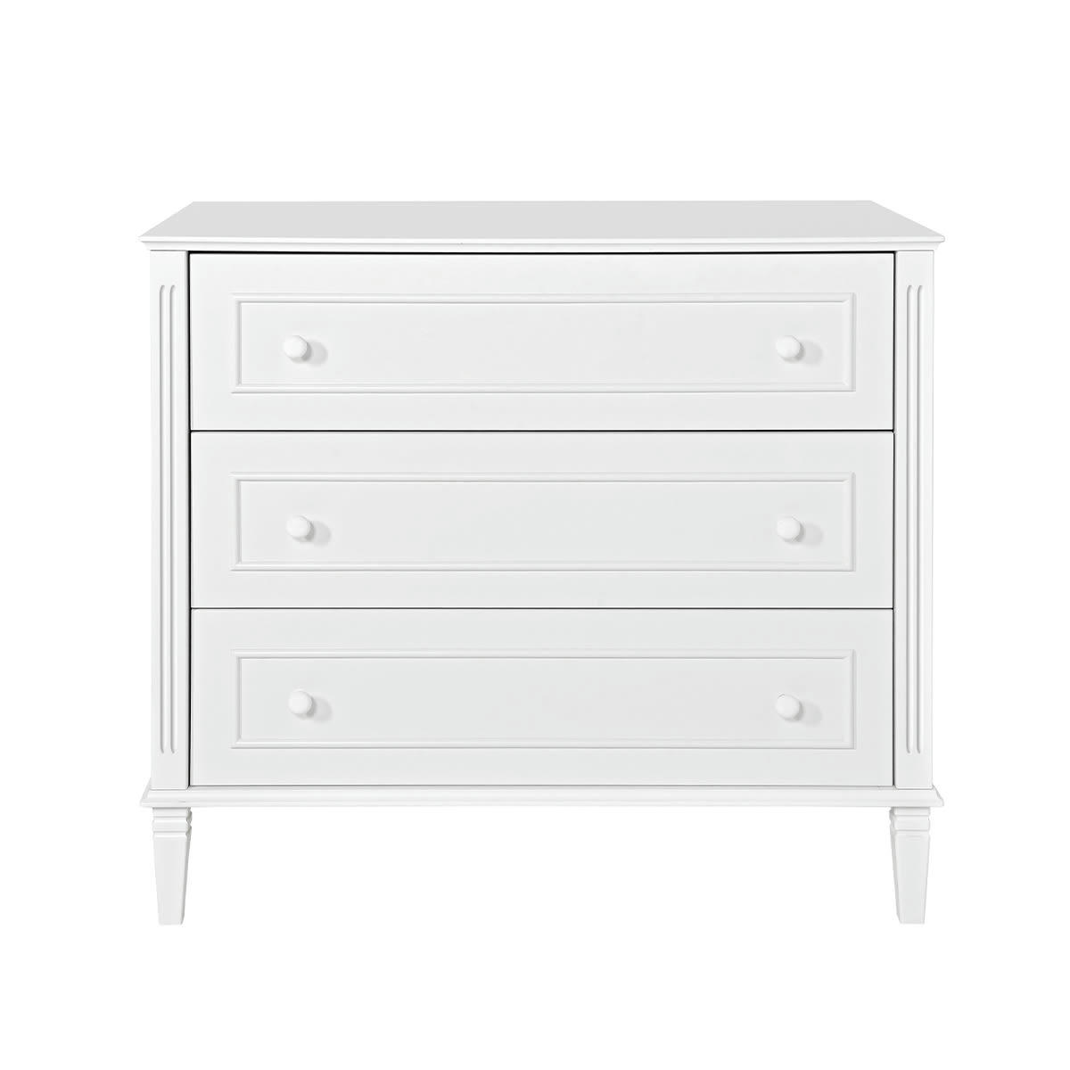 BIANKA - Commode 3 tiroirs blanc