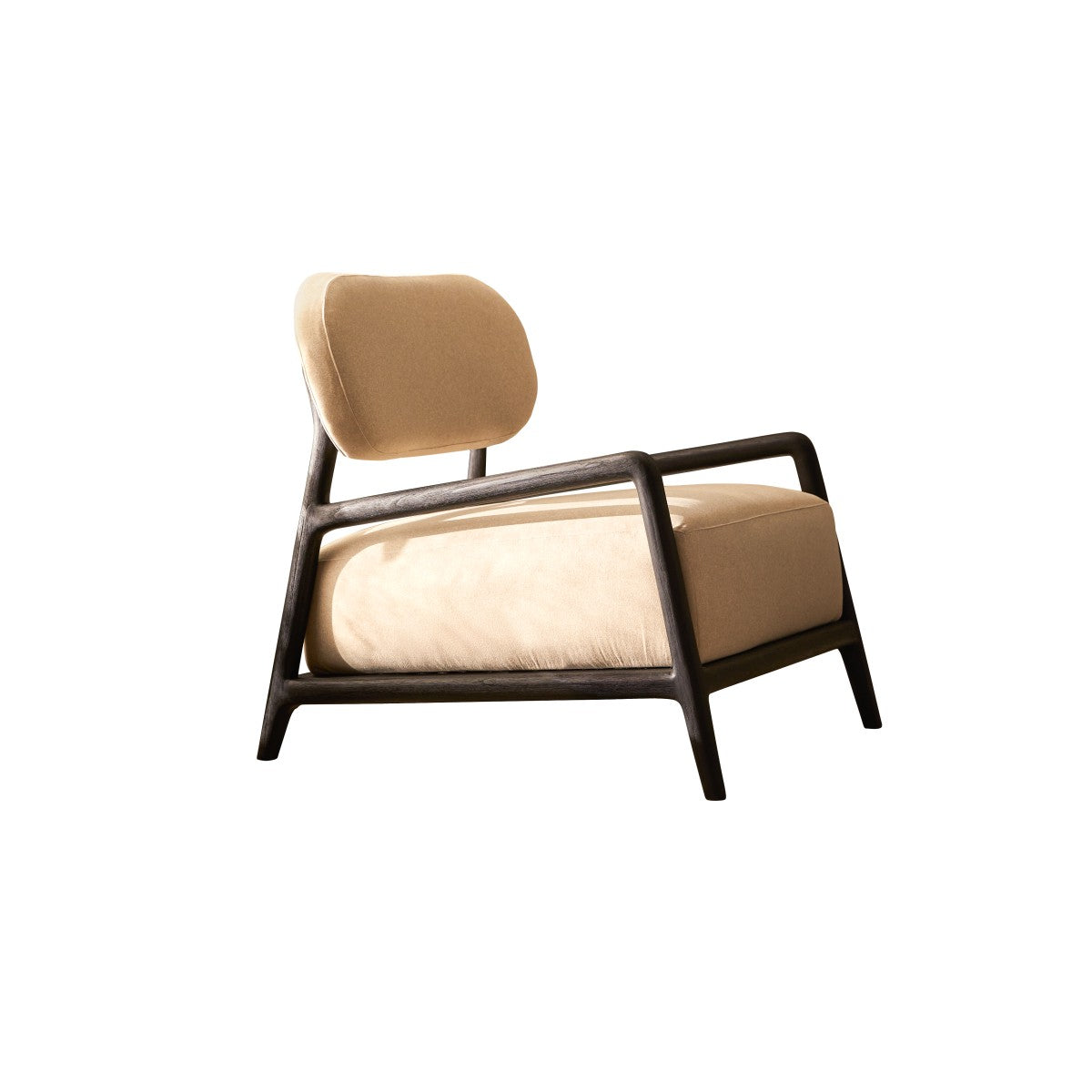 Tikamoon - Fauteuil van zwart mindihout Romane