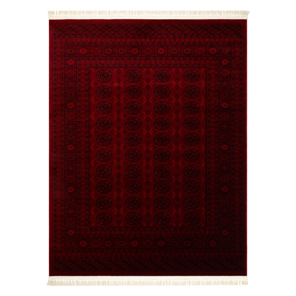 Dywan ORIENT 6889 bordo / czarny Buchara, ramka, orientalny, z 100x200 cm
