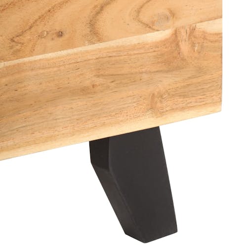 NNEVL Bedside Cabinet 40x30x51 cm Solid Acacia Wood