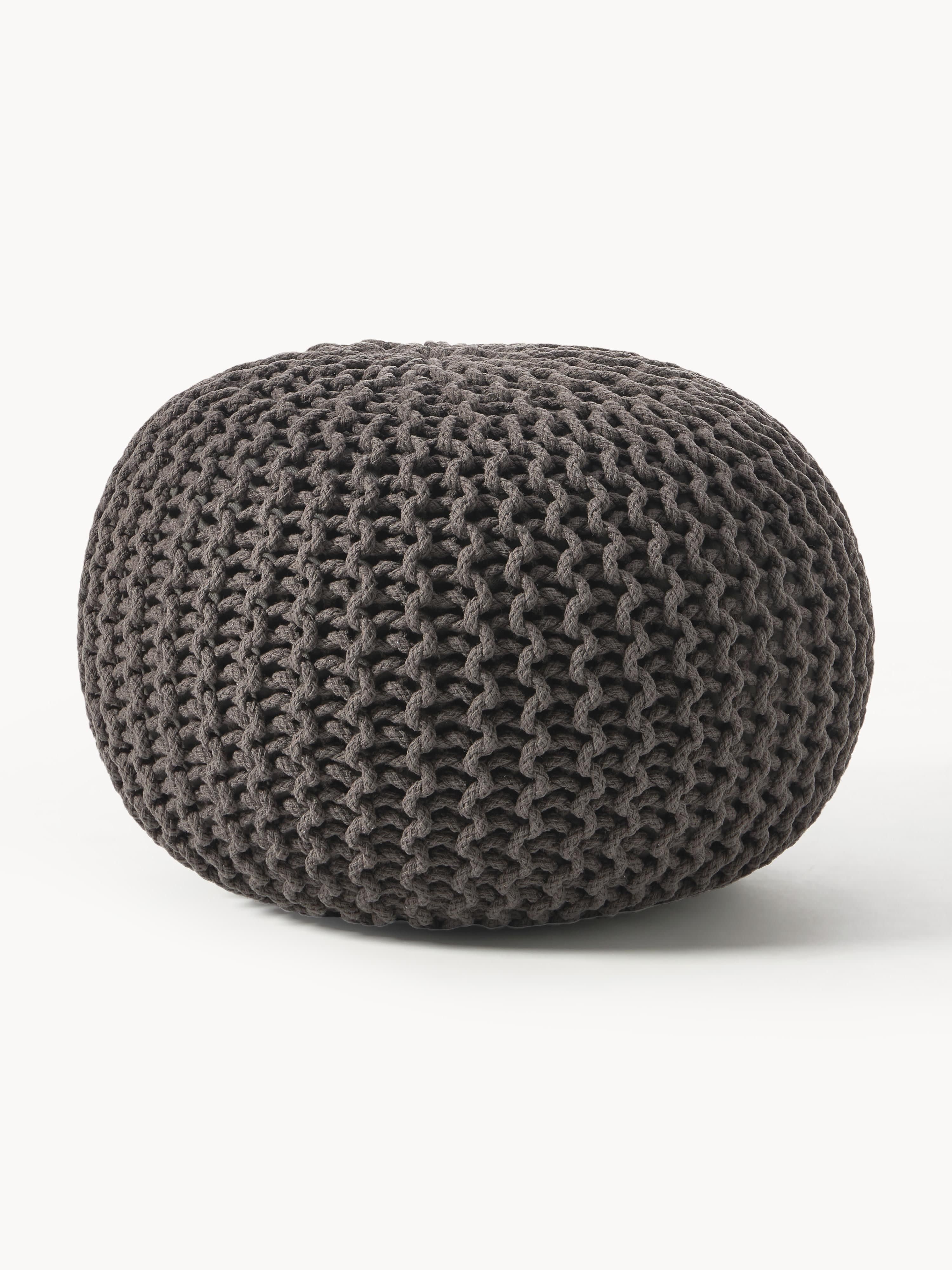 Handgefertigter Strickpouf Dori
