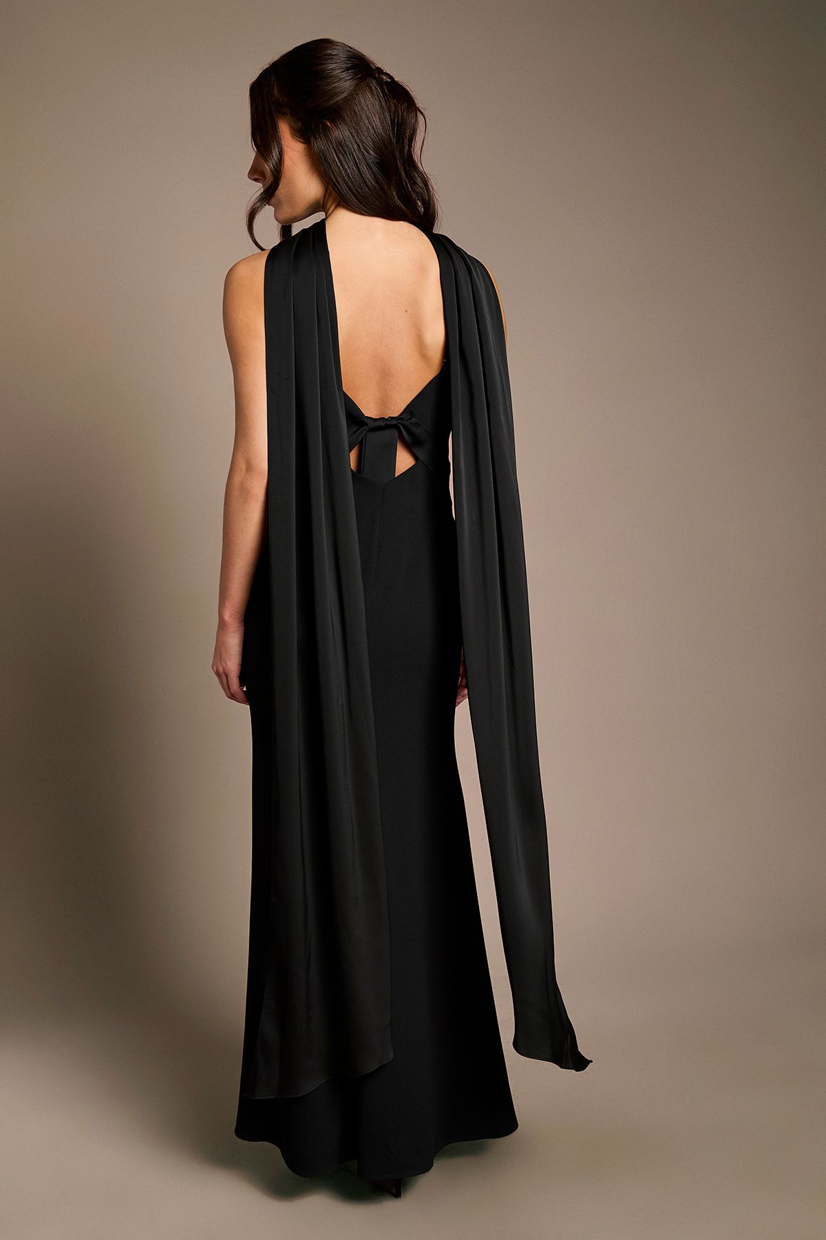 Coast Black Satin Scarf