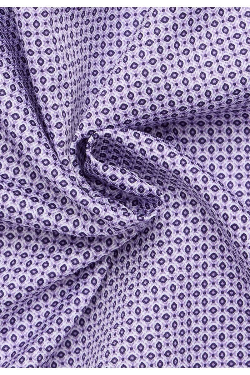 ETERNA Modern Fit Hemd violett, Bedruckt