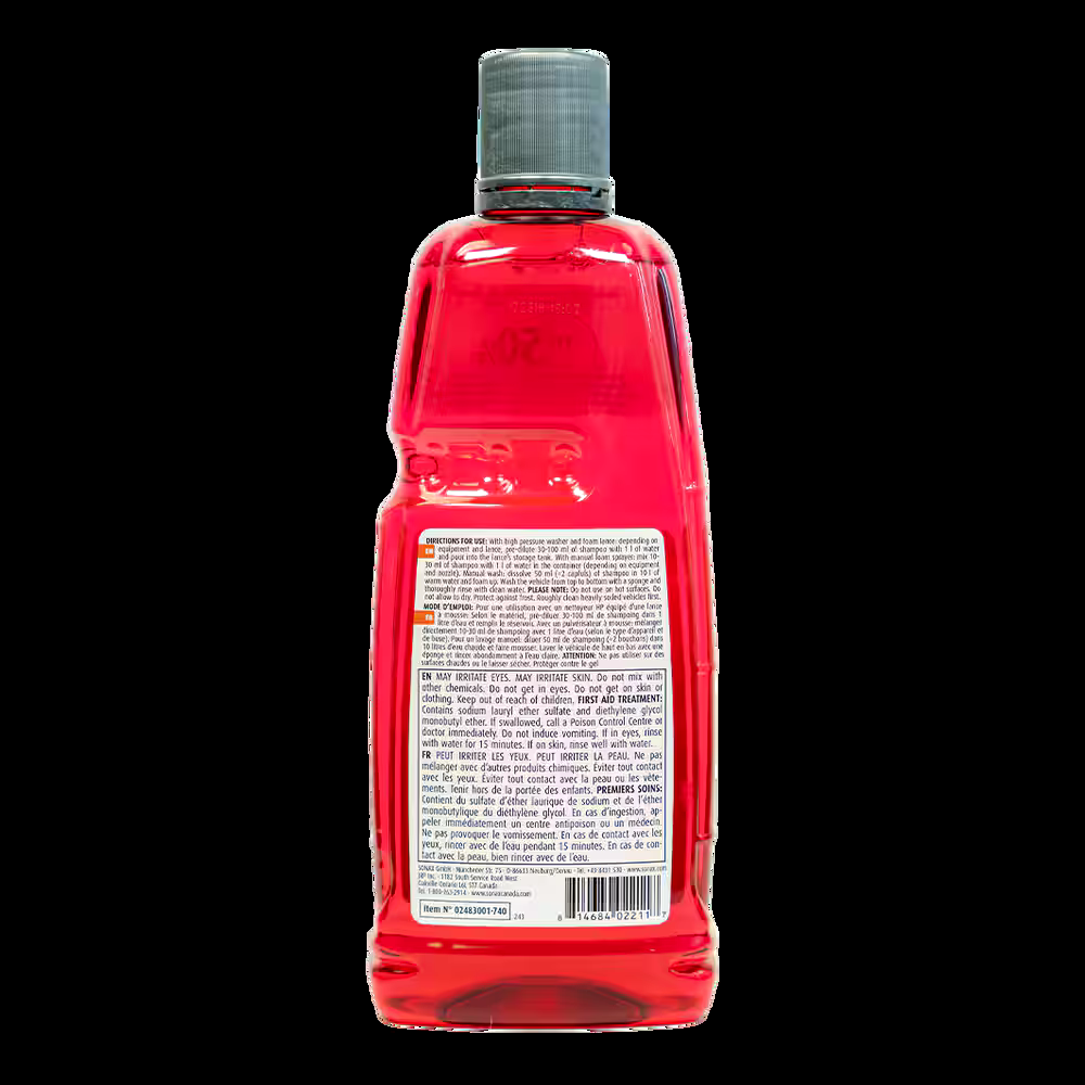 Sonax XTREME Rich Foam Exterior Surface Car Wash Shampoo, Pink