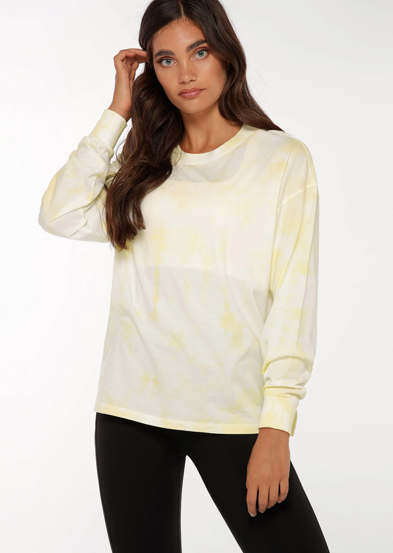 Tie Dye Boyfriend Long Sleeve Top