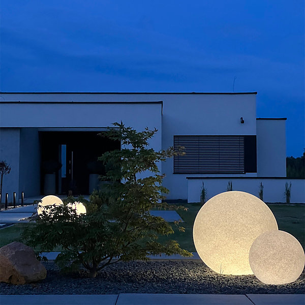 Lampe d'extérieur moderne grise 77 cm IP65 - Nura