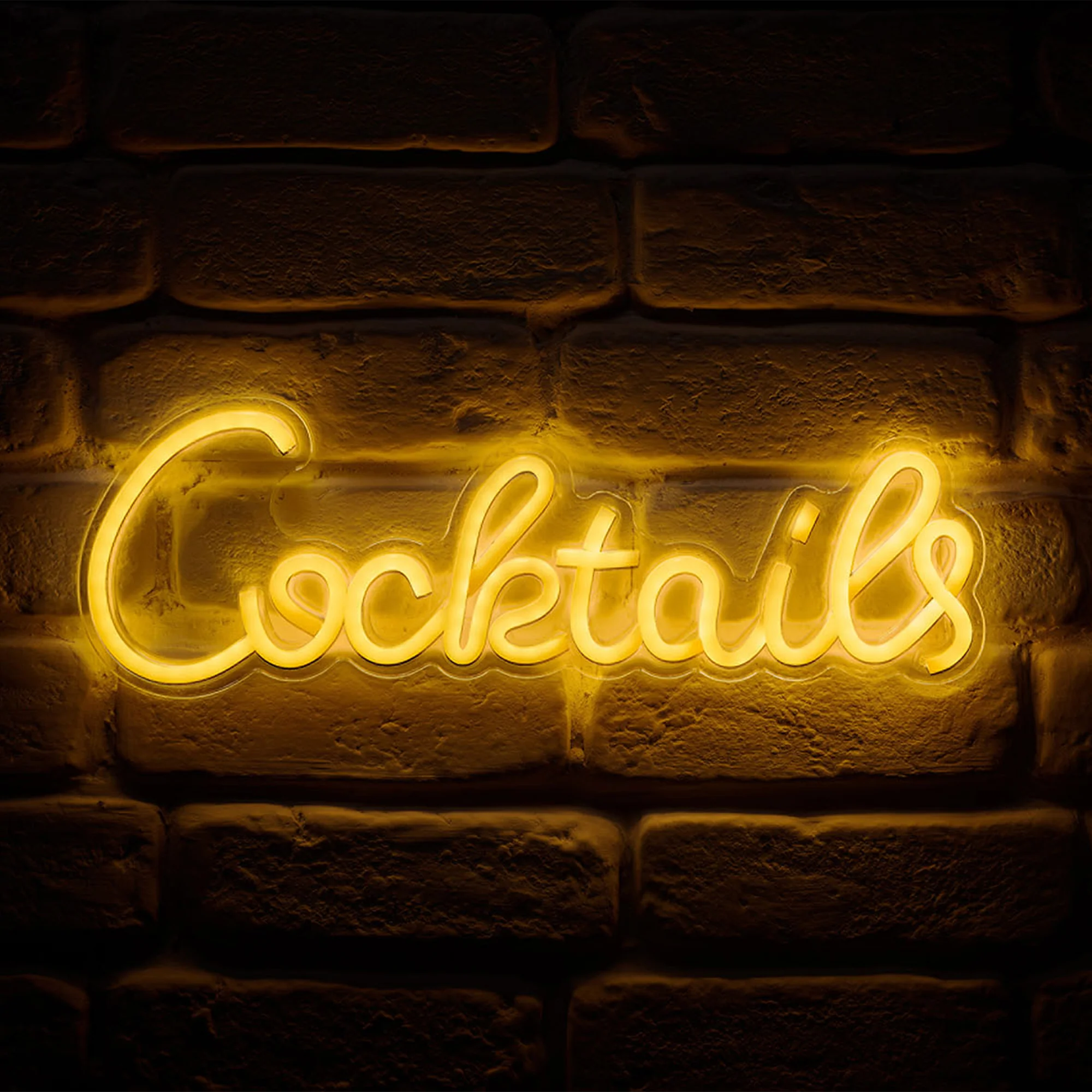 Néon COCKTAILS coloris jaune
