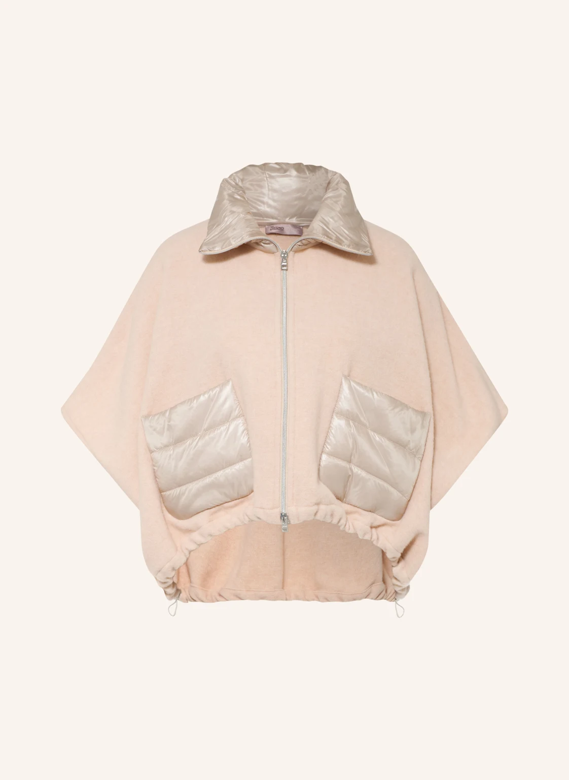HERNO Cape im Materialmix