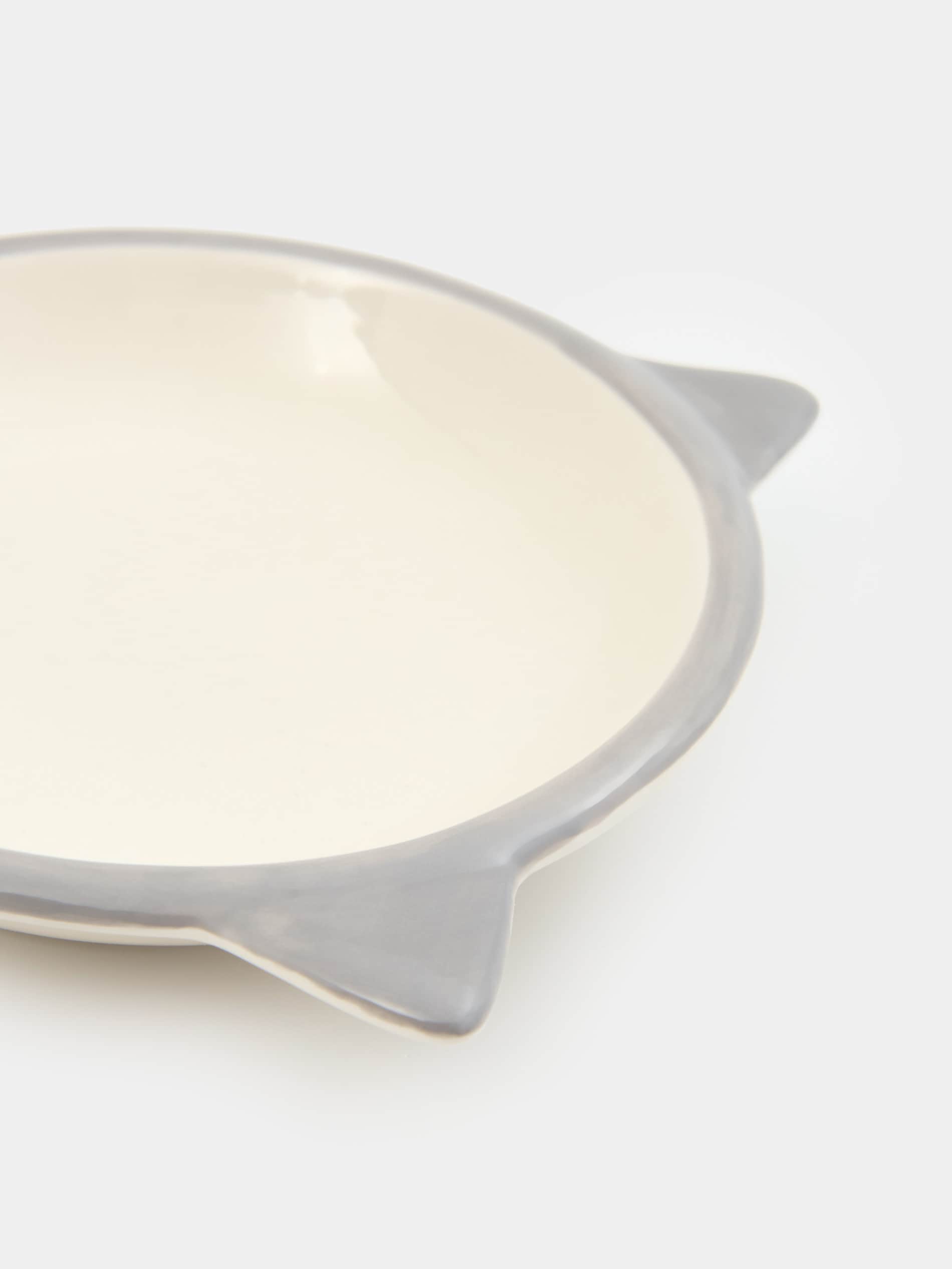Ceramiczna miska dla kota z uszami