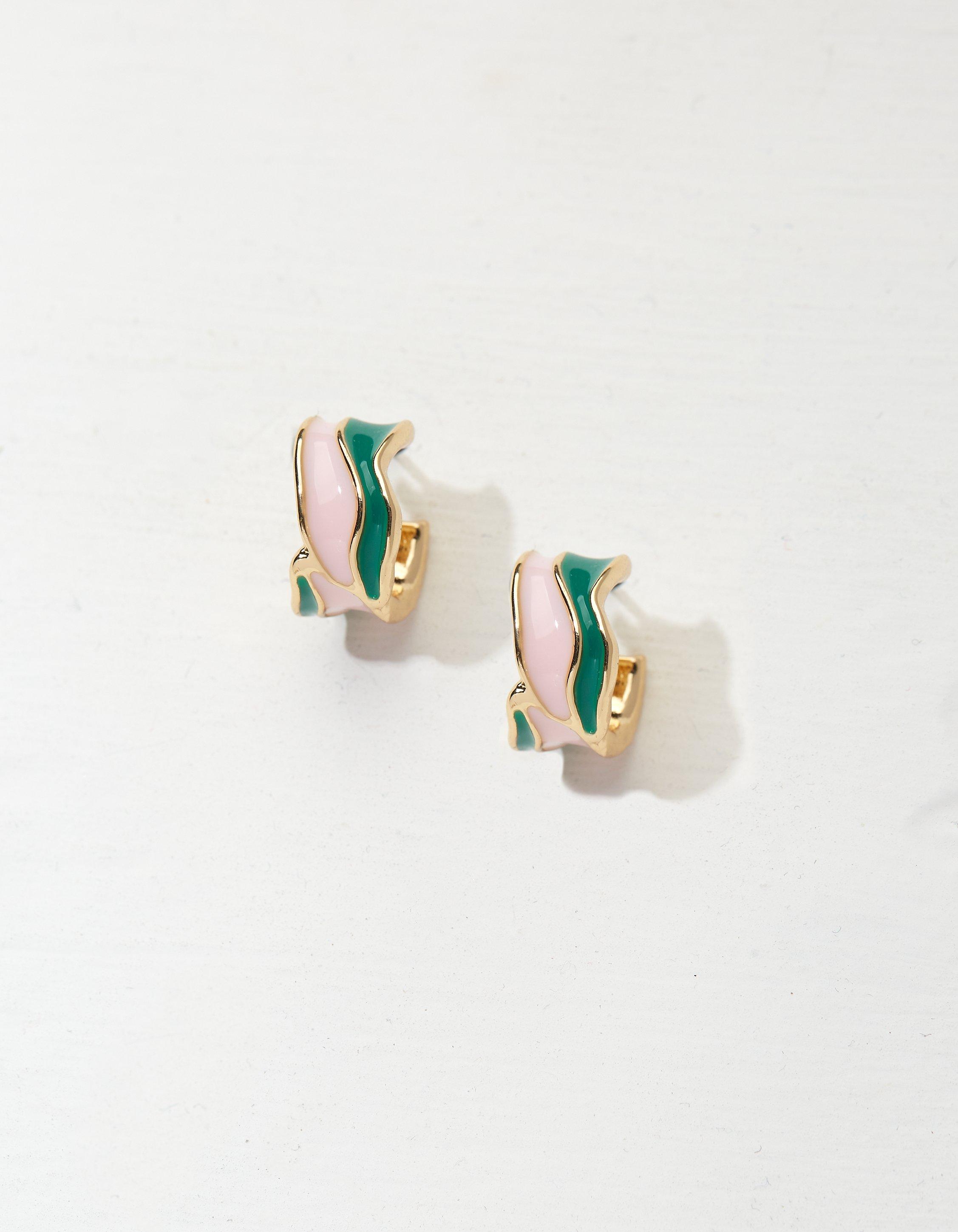 Colour Wave Hoop Earrings