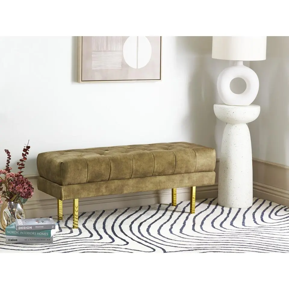 ROSEVILLE - Bankje - Olijfgroen - Fluweel