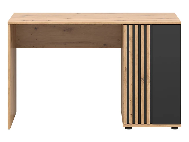 Biurko Vabres 120 cm z drzwiami dąb artisan/czarny