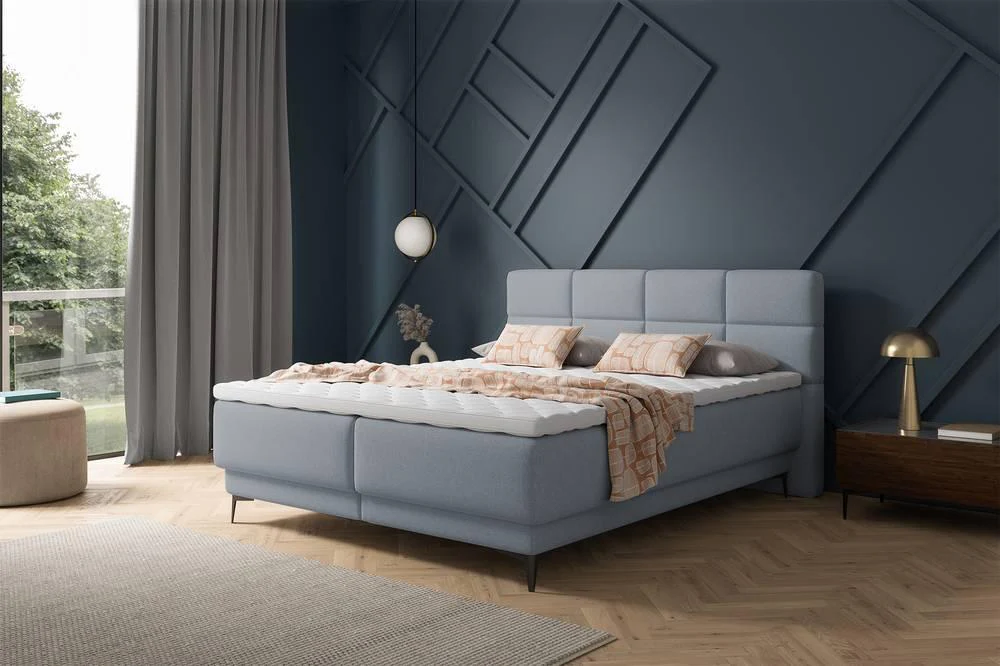 Boxspring Reyuno velvet met opbergruimte 160 x 200 cm