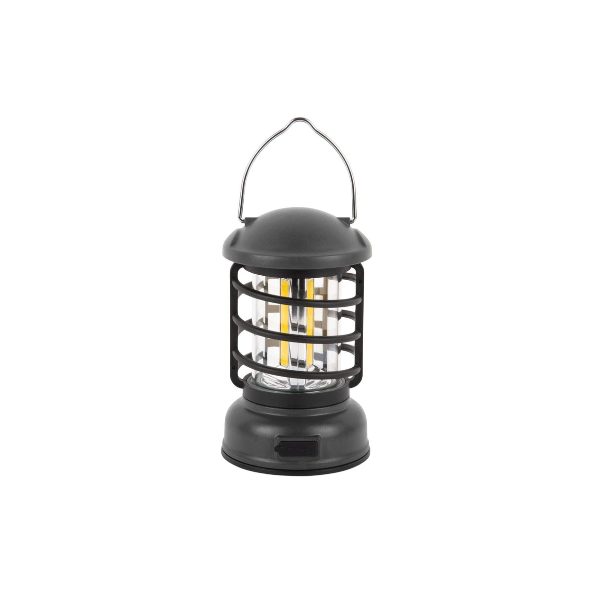 Leitmotiv tafellamp Camping Lantern LED - zwart - Ø8.5cm
