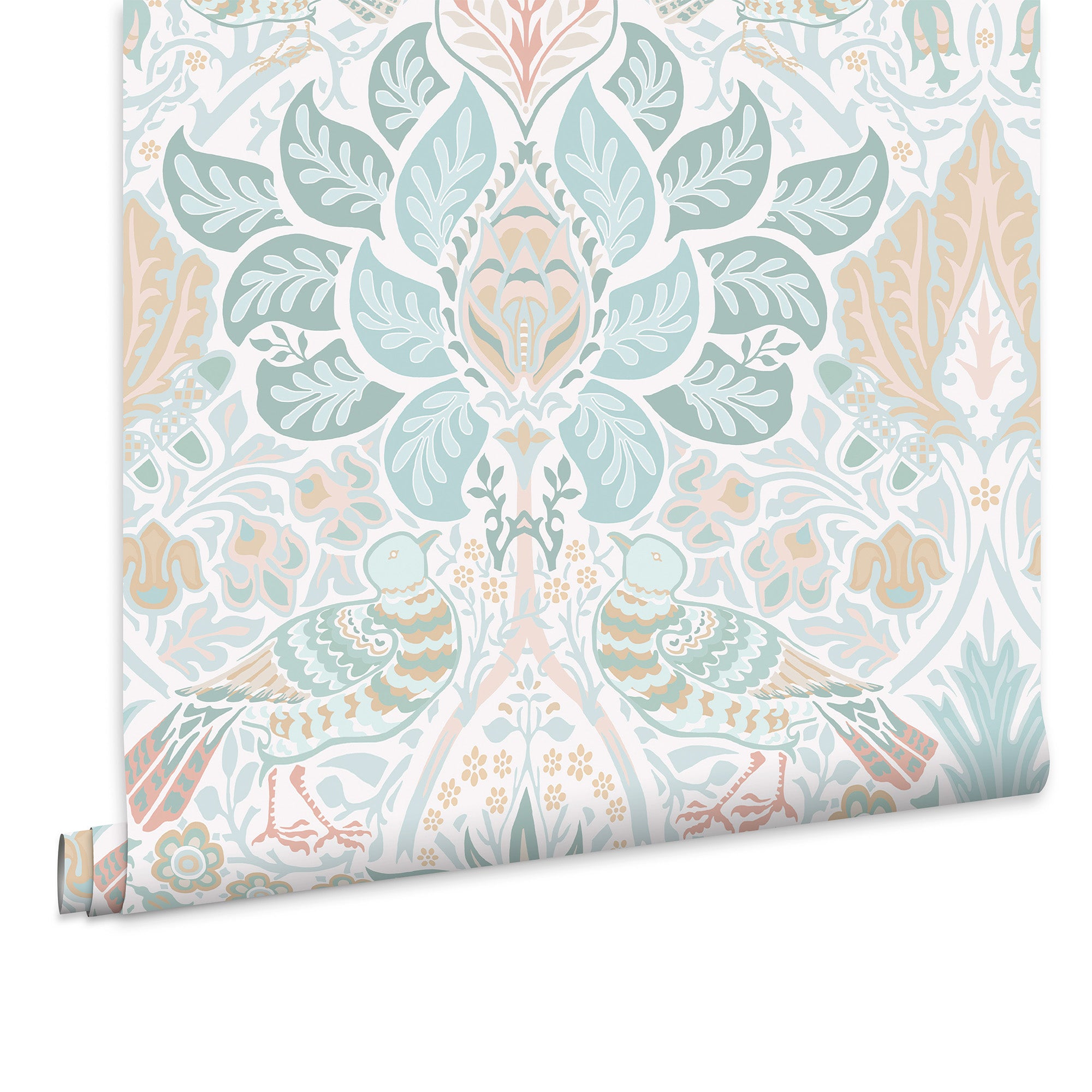 William Morris at Home Vliesbehang - Dove & Rose Haze - 1000x52