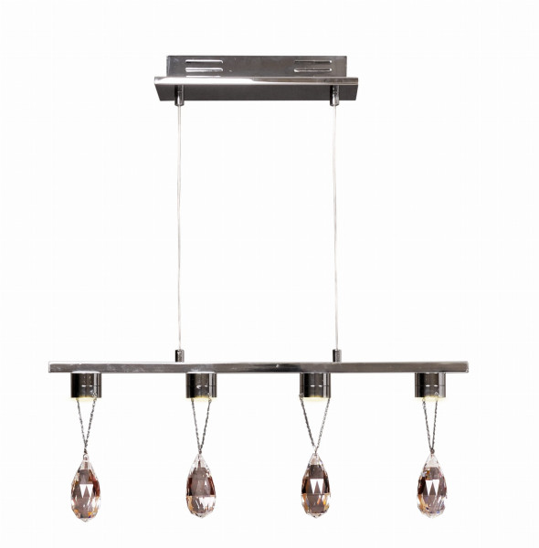 Lampa wisząca PRISMA chromowana LED 4x3Wlm Candellux