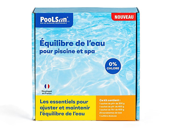 BSI - PooLSan - Kit Equilibre De l'Eau - Pour l'Equilibre De l'Eau Piscine Et Spa