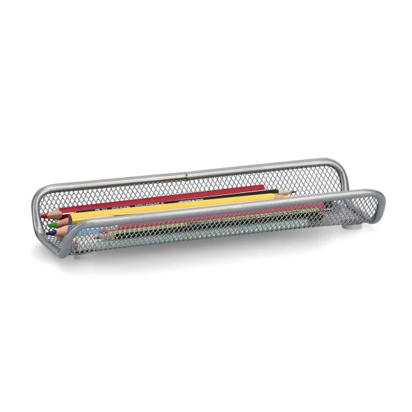 Organizer na przybory z metalowej siatki, 25 x 9 cm