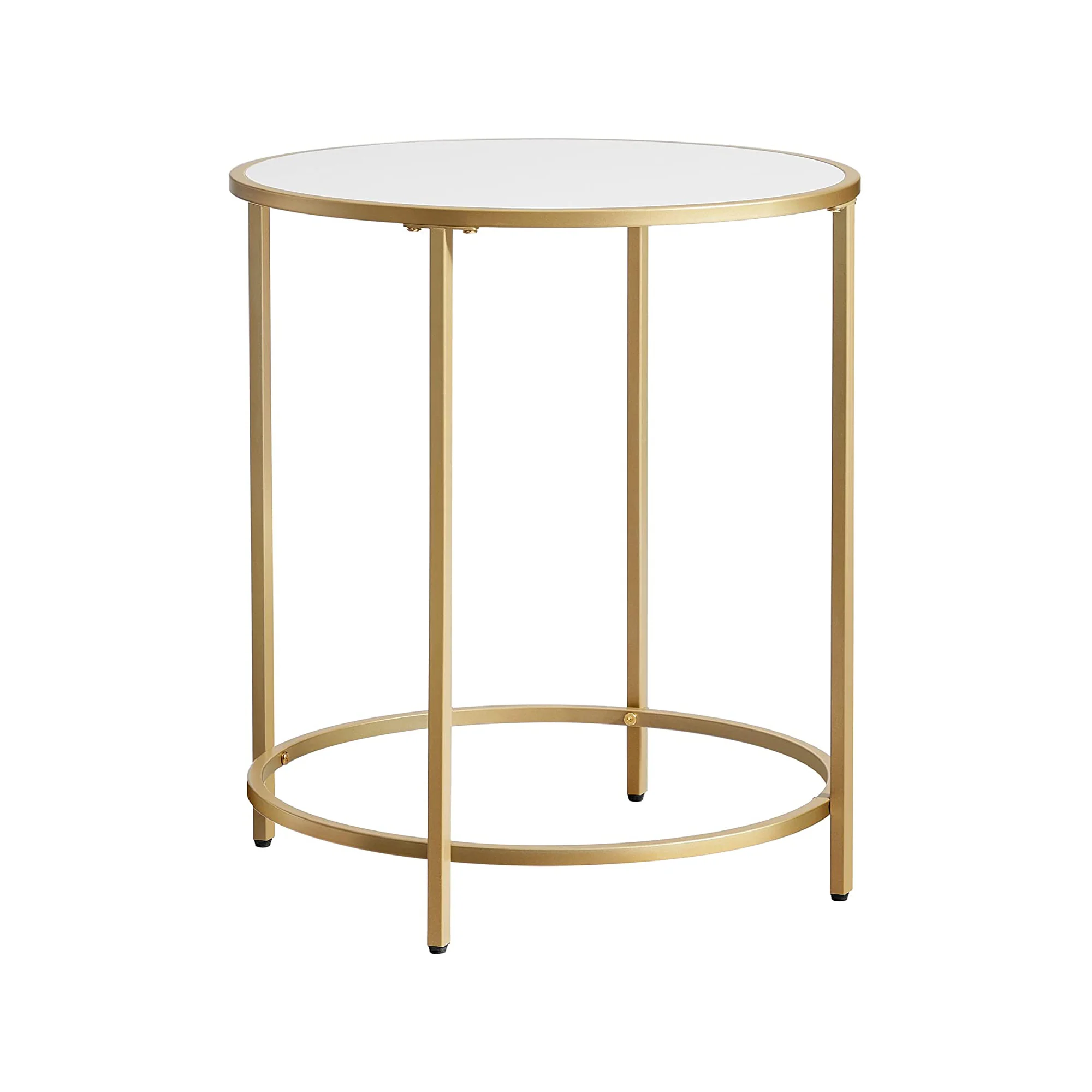 Petite table verre doré