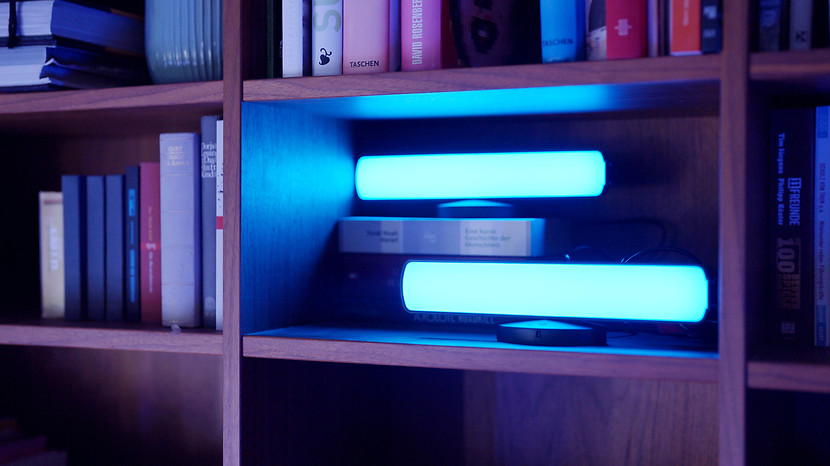 Lampa stołowa Smart Wifi Mood LED 2szt, czarna