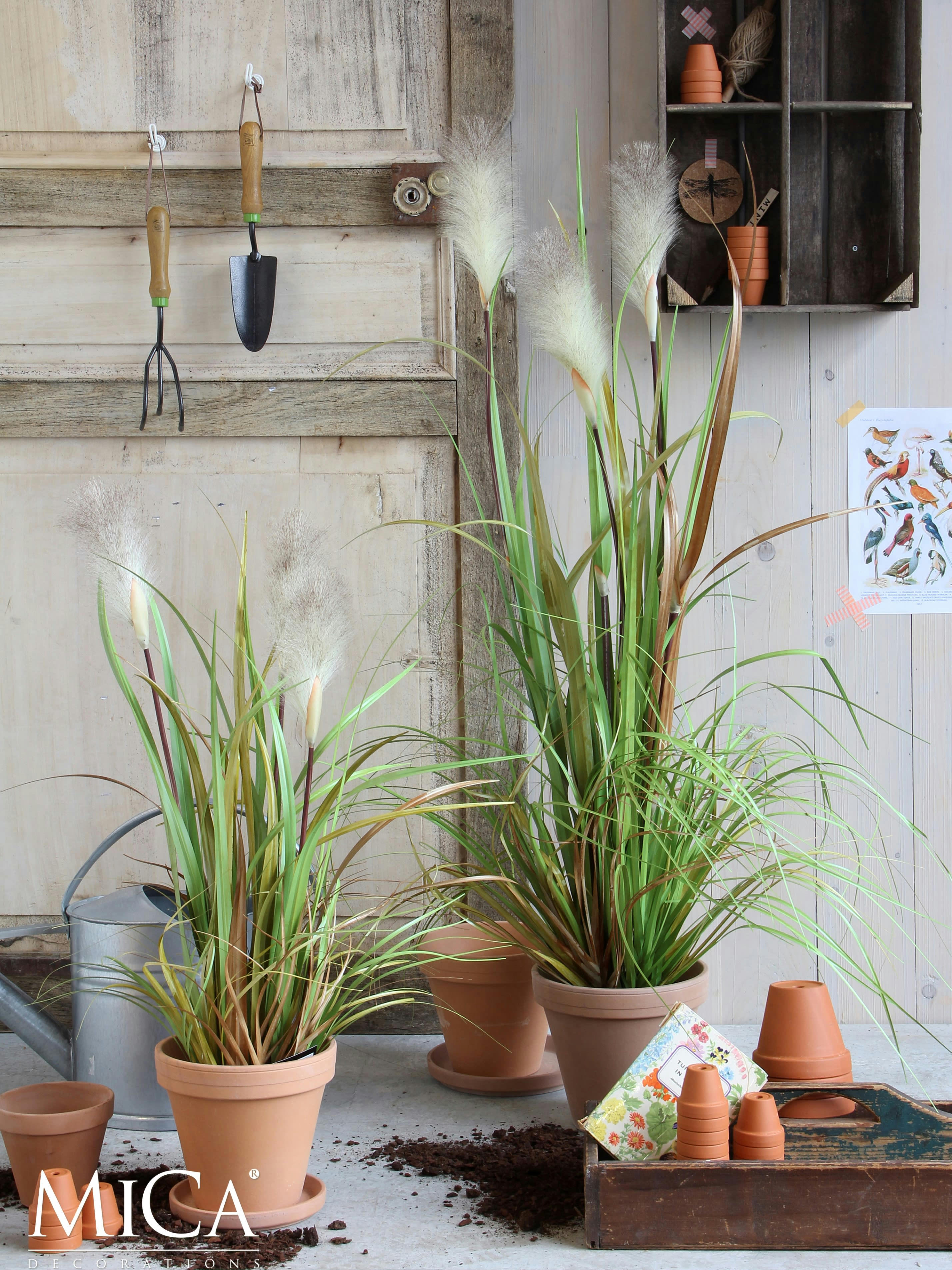 - Herbe fogtail artificielle en pot H81